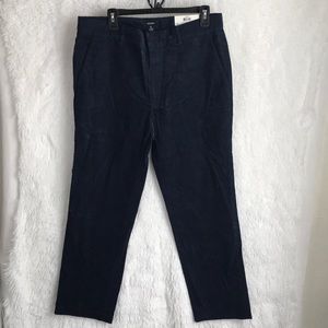 Alfani Mens Pants Color Neo Navy Size 33X30 Stretch flat front $75